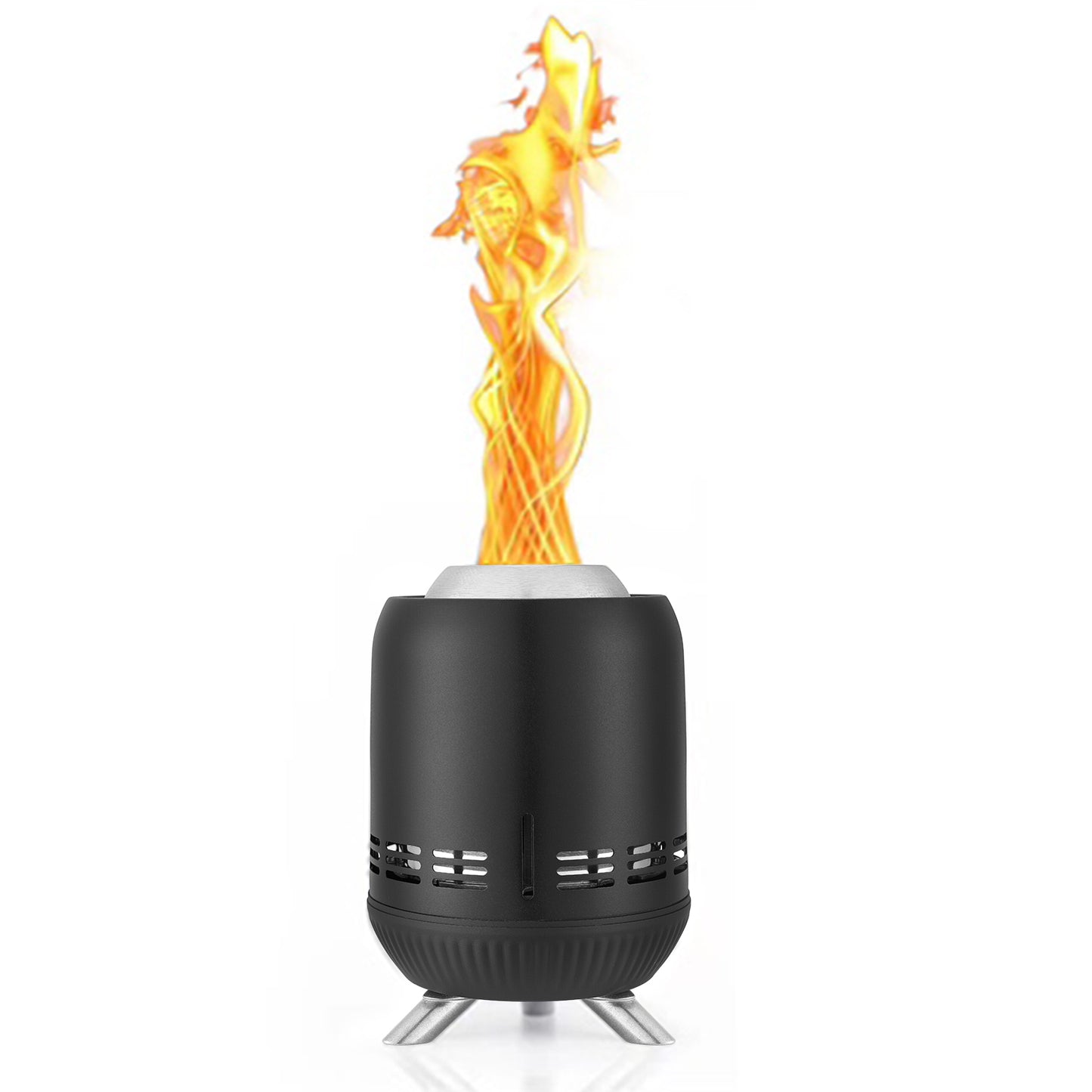 EchoSmile 5.9 in. Stainless Steel Wood Outdoor Portable Tabletop Fire Pit