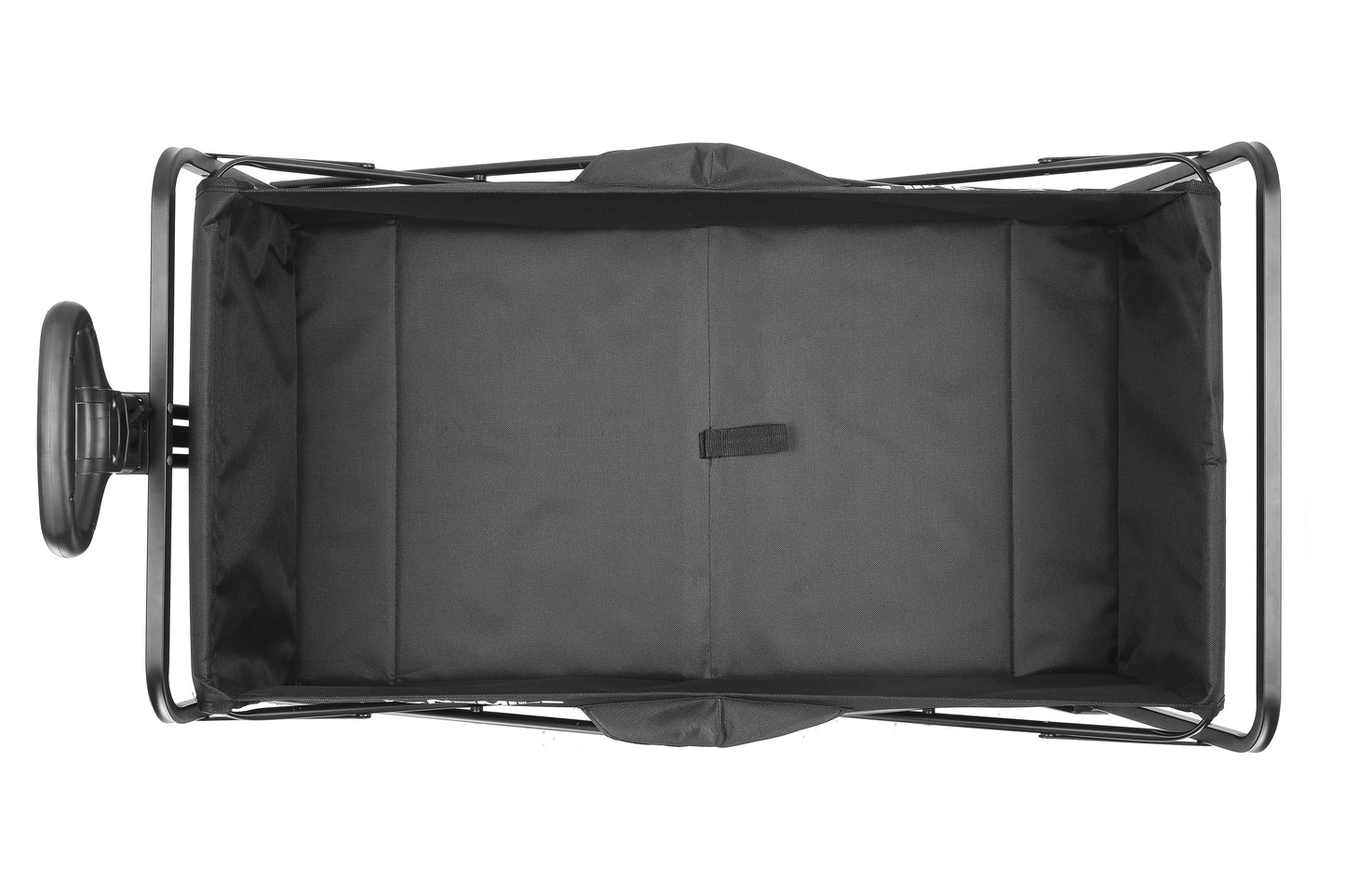 EchoSmile 4.06 cu. ft. Fabric Portable Garden Cart with Adjustable Rolling Wheels in Black