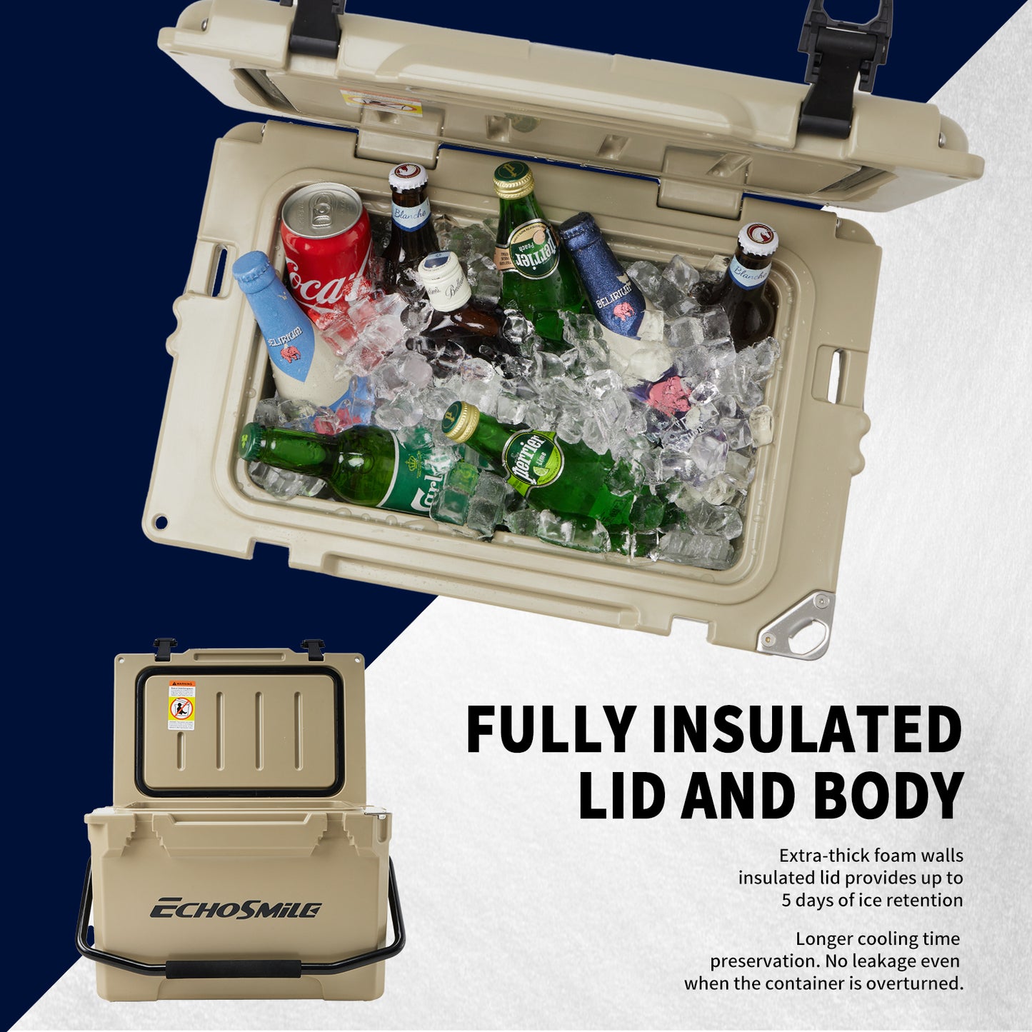 EchoSmile 25 qt. Rotomolded Cooler
