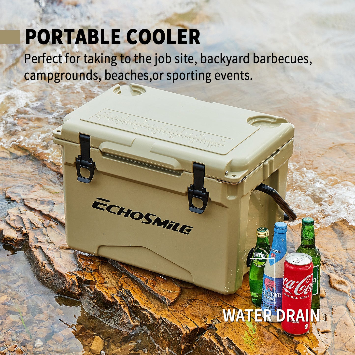 EchoSmile 25 qt. Rotomolded Cooler
