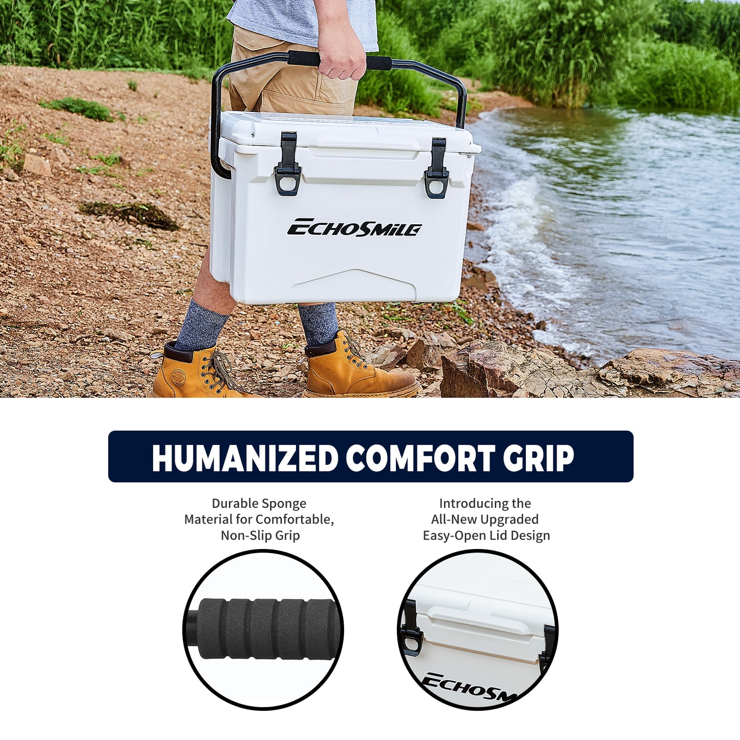 EchoSmile 25 qt. Rotomolded Cooler