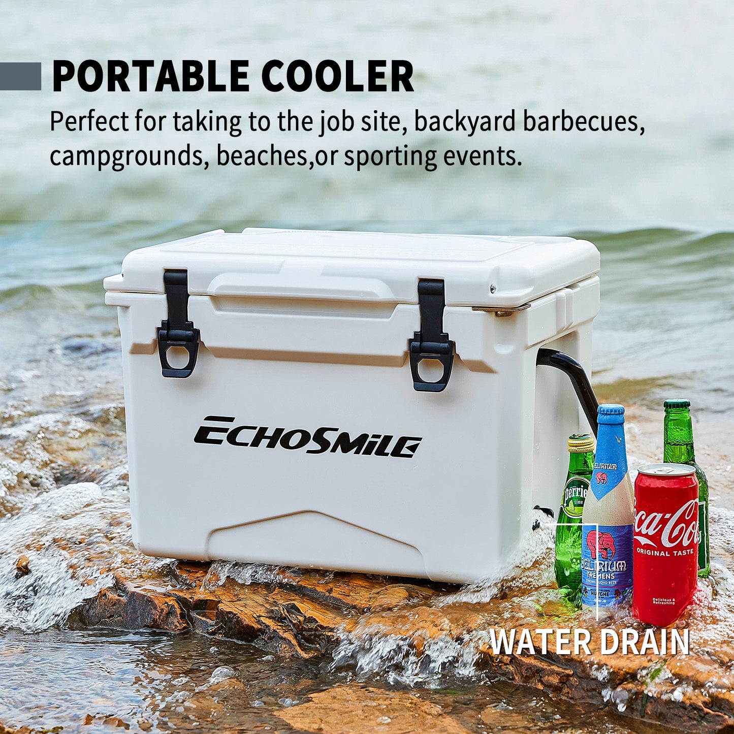 EchoSmile 25 qt. Rotomolded Cooler
