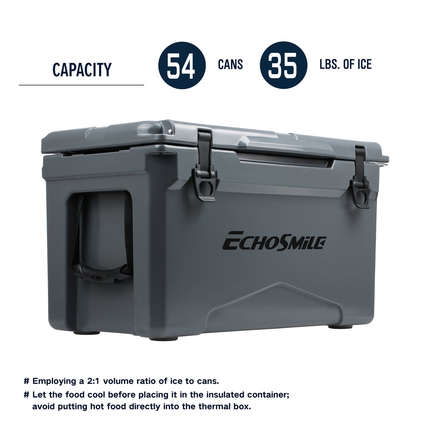 EchoSmile 35 qt. Rotomolded Cooler