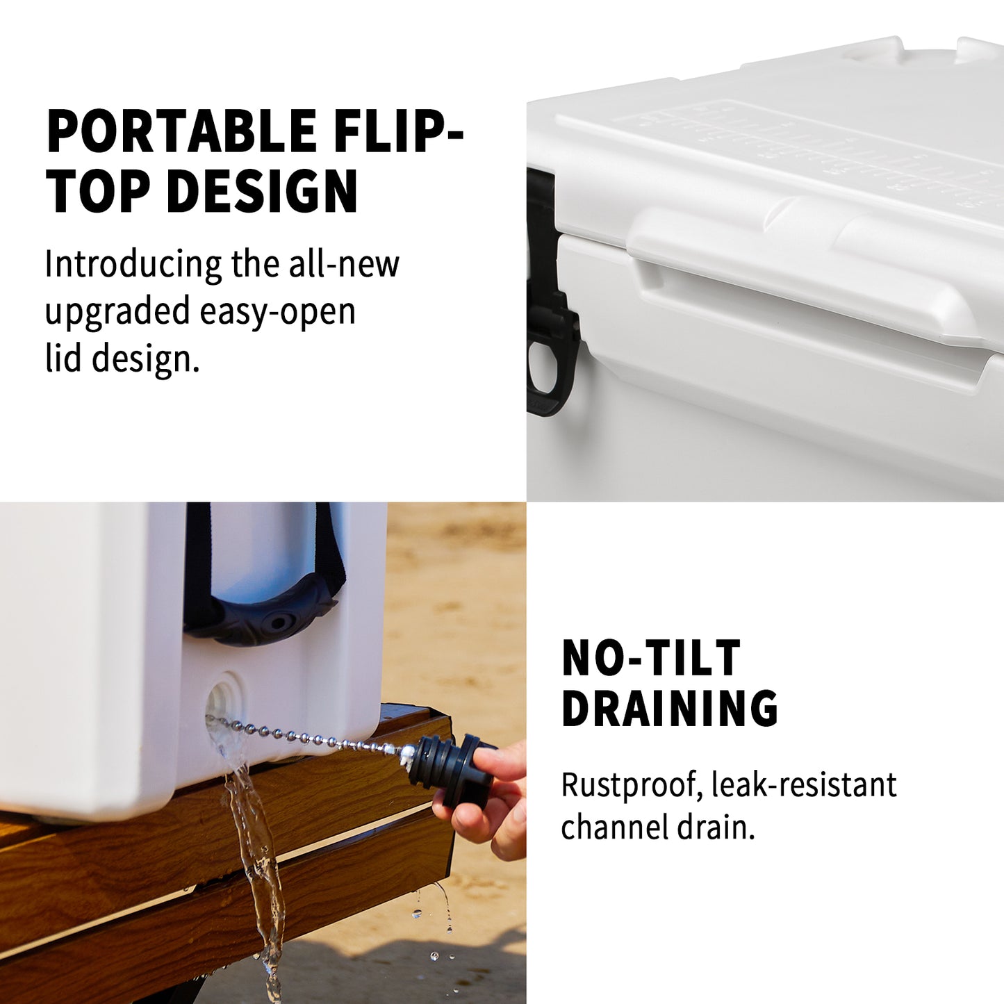 EchoSmile 35 qt. Rotomolded Cooler