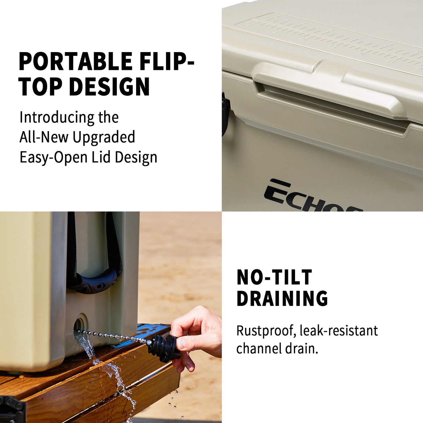 EchoSmile 40 qt. Rotomolded Cooler