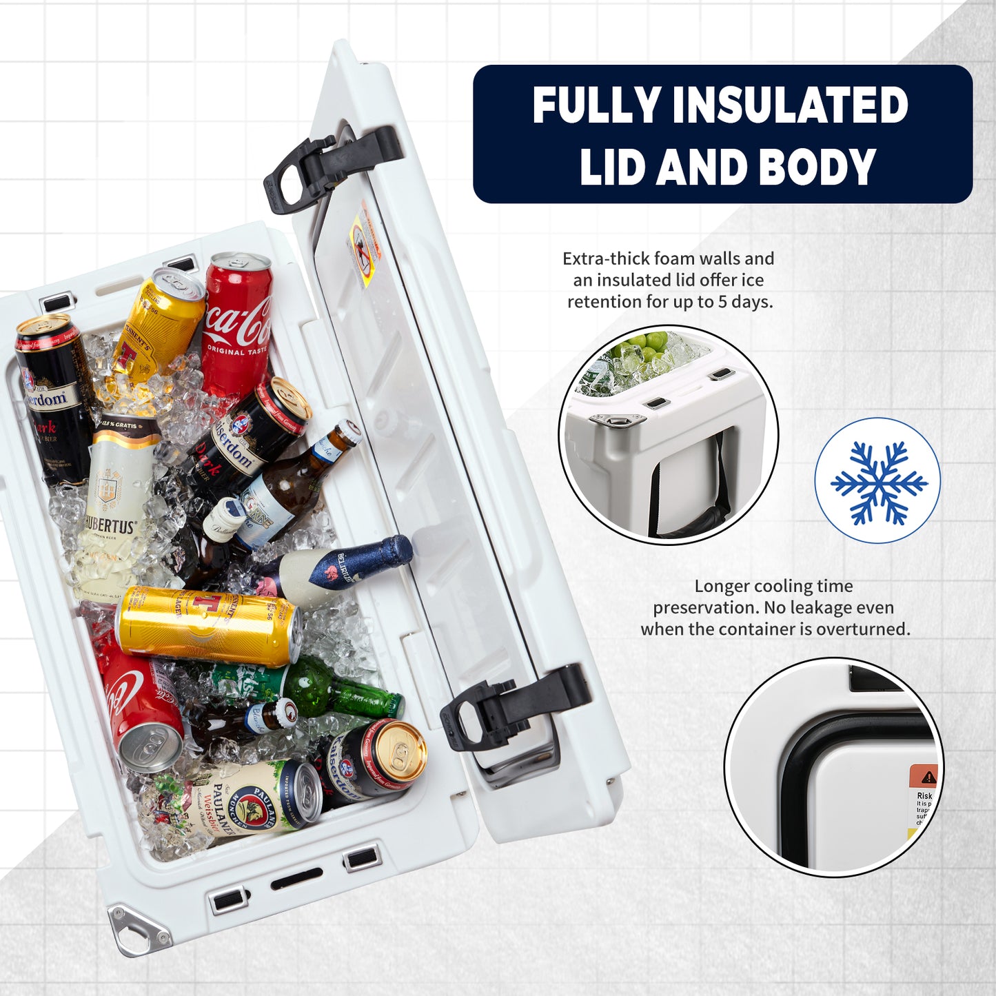 EchoSmile 40 qt. Rotomolded Cooler