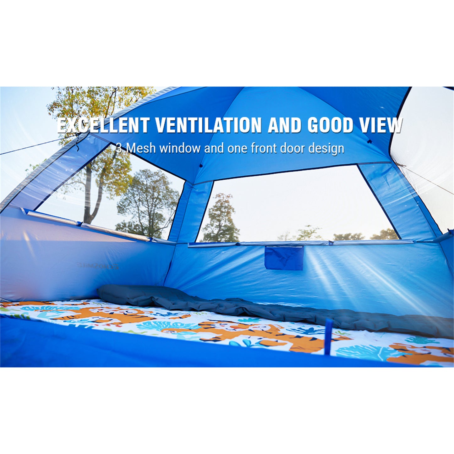 EchoSmile 4-Person Nylon Dome Tent