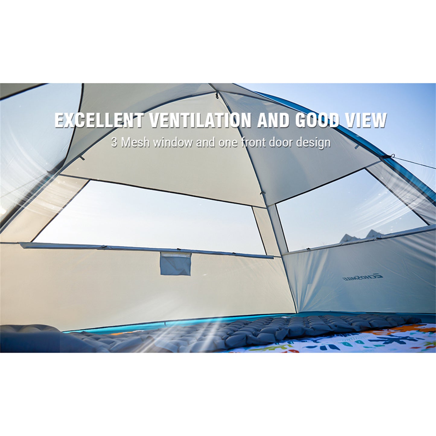EchoSmile 4-Person Nylon Dome Tent