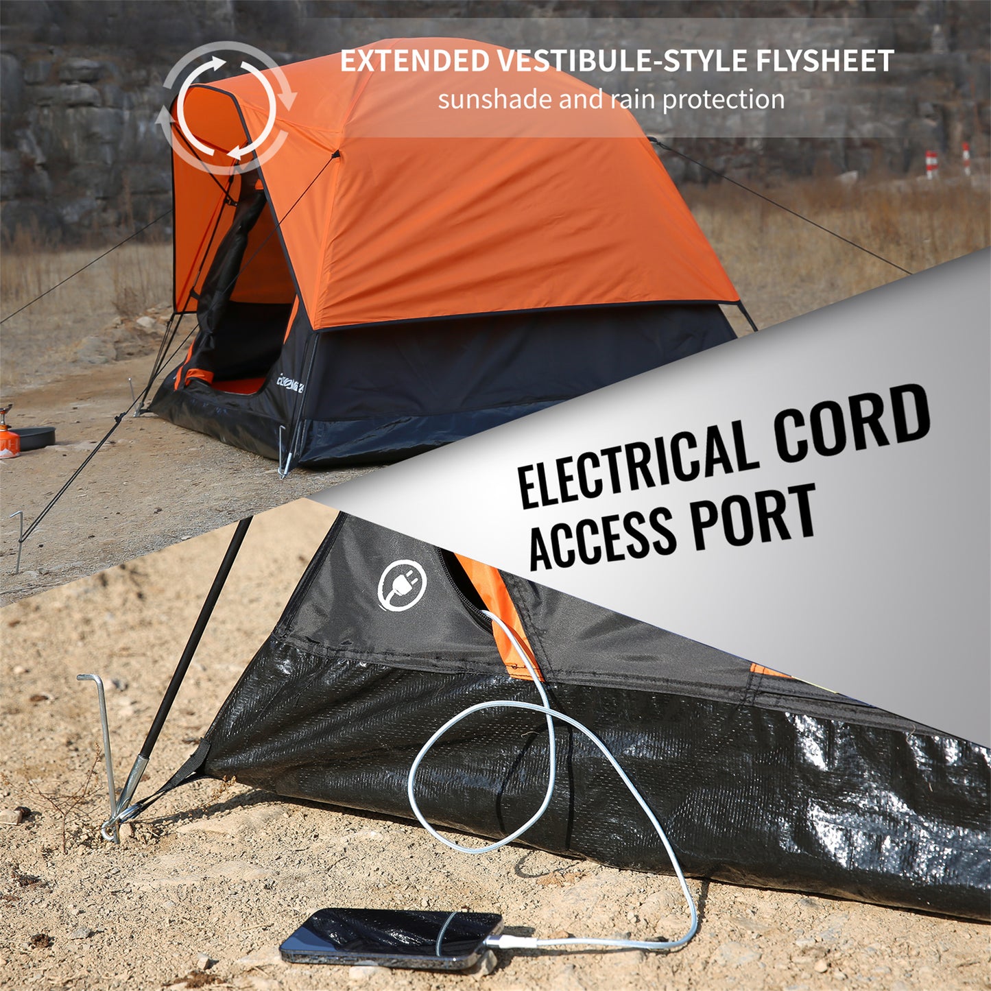 EchoSmile 2-Person Nylon Dome Tent