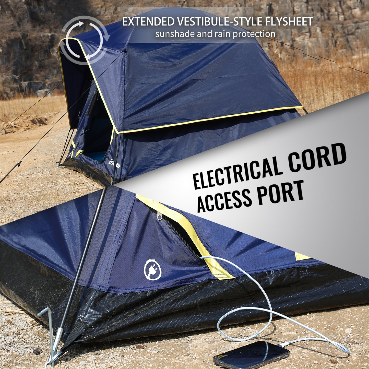 EchoSmile 2-Person Nylon Dome Tent