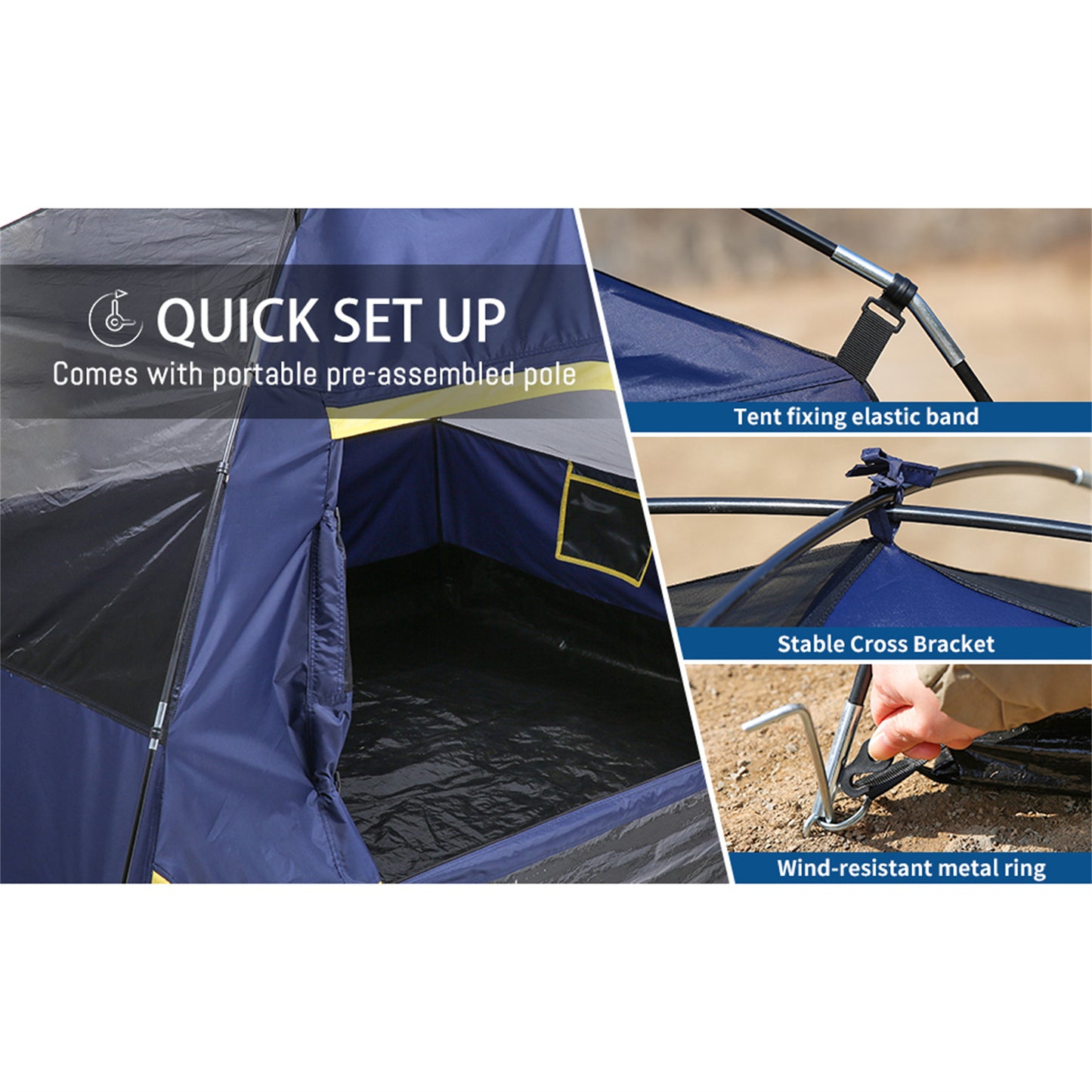 EchoSmile 2-Person Nylon Dome Tent