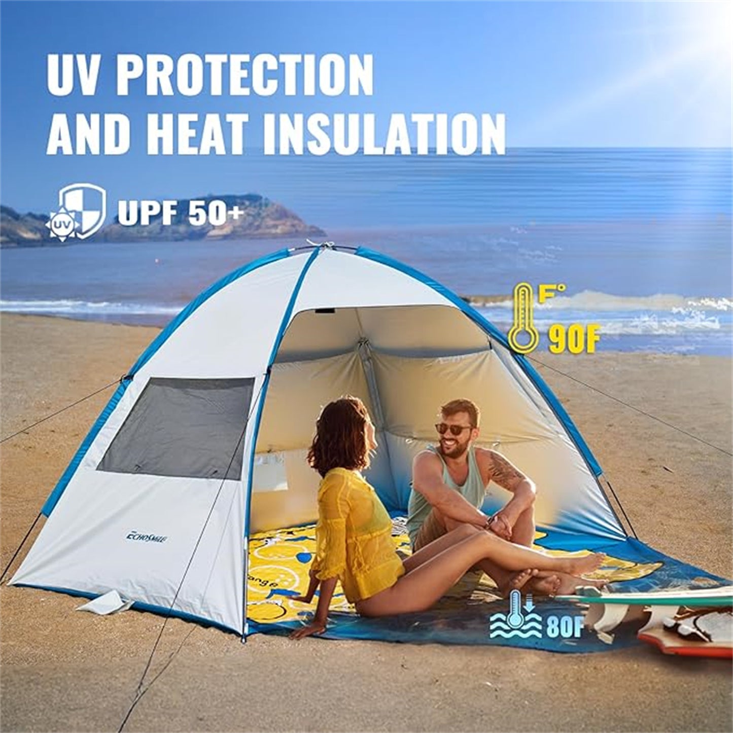 EchoSmile 3-Person Nylon Dome Tent