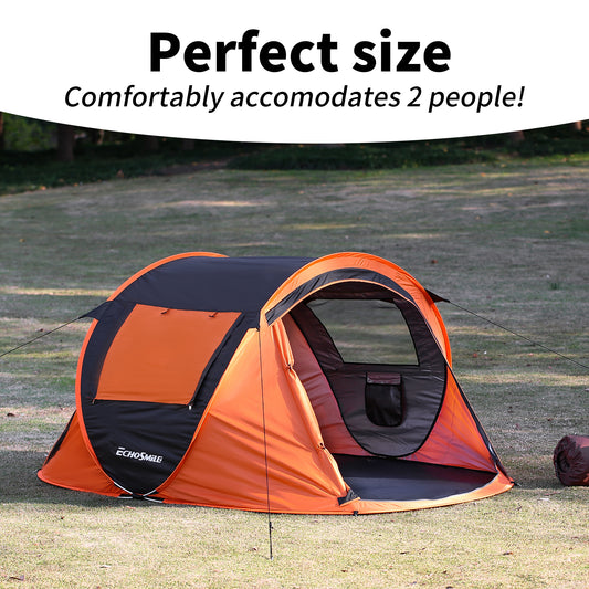 EchoSmile 2-Person Pop Up Camping Tent