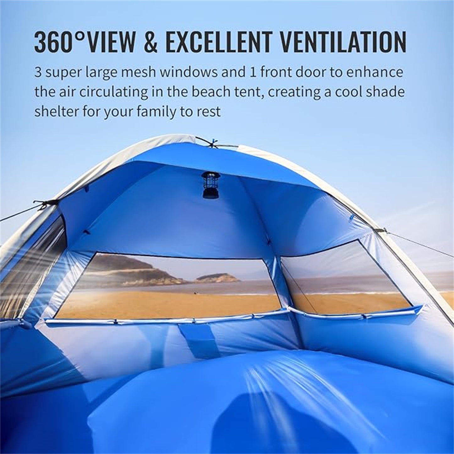 EchoSmile 4-Person Nylon Dome Tent