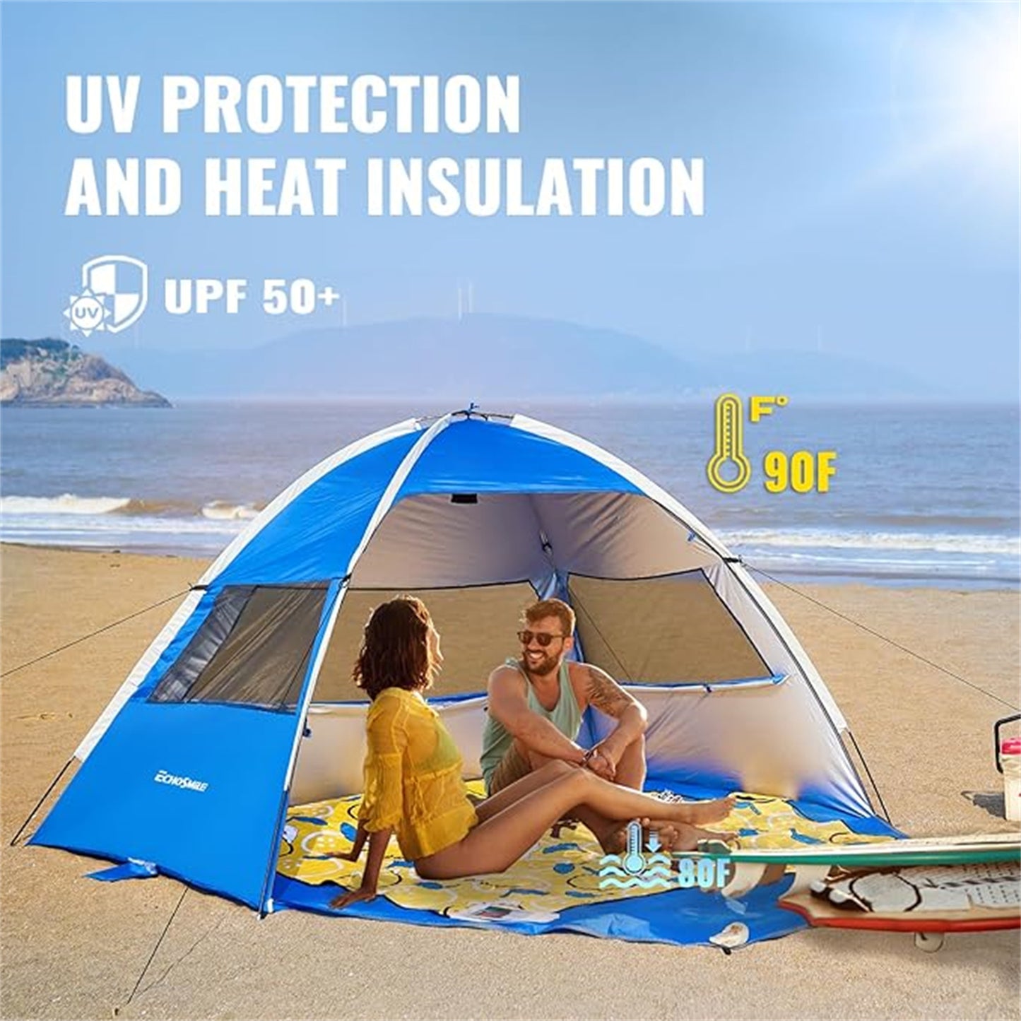 EchoSmile 4-Person Nylon Dome Tent