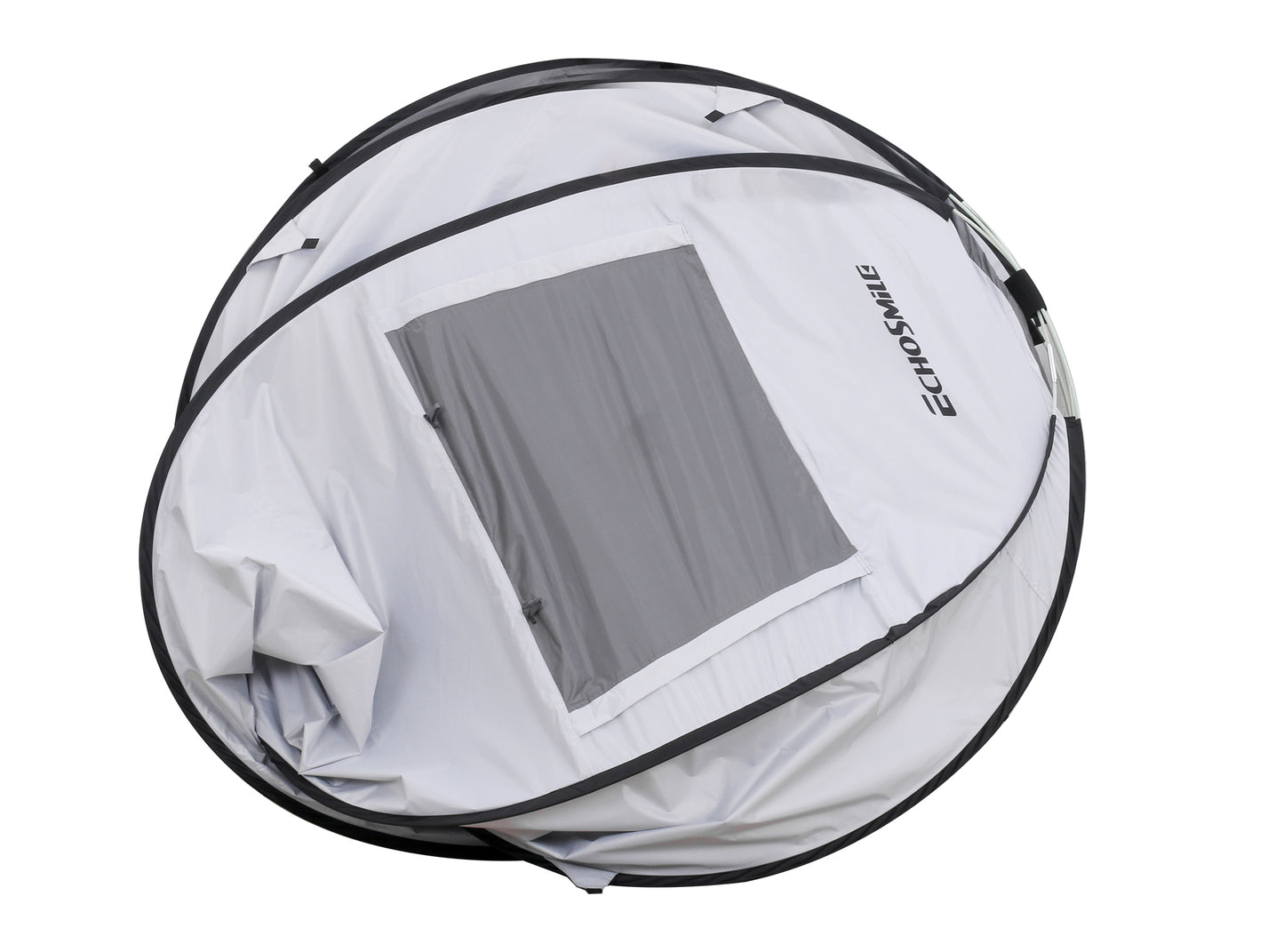 EchoSmile 4-Person White and Grey Pop Up Camping Tent