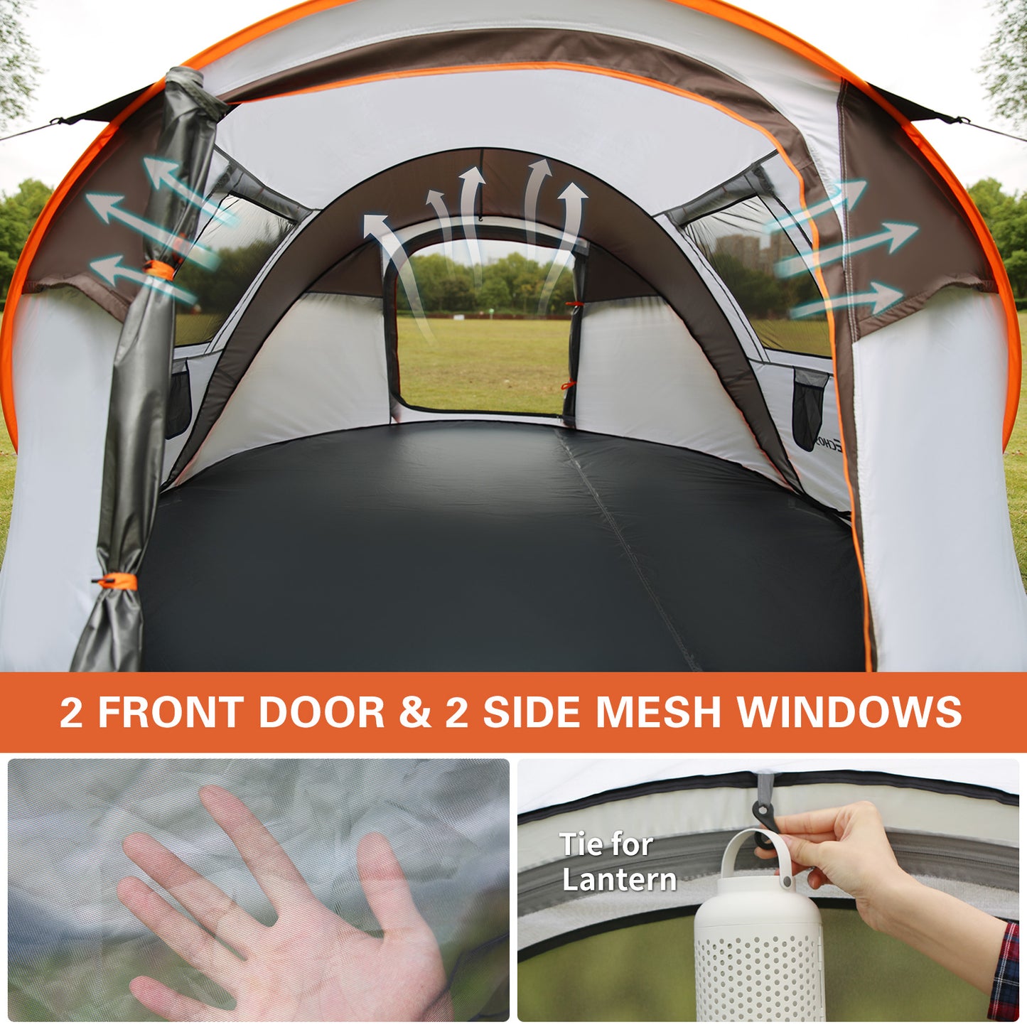 EchoSmile 8-Person Pop Up Boat Tent