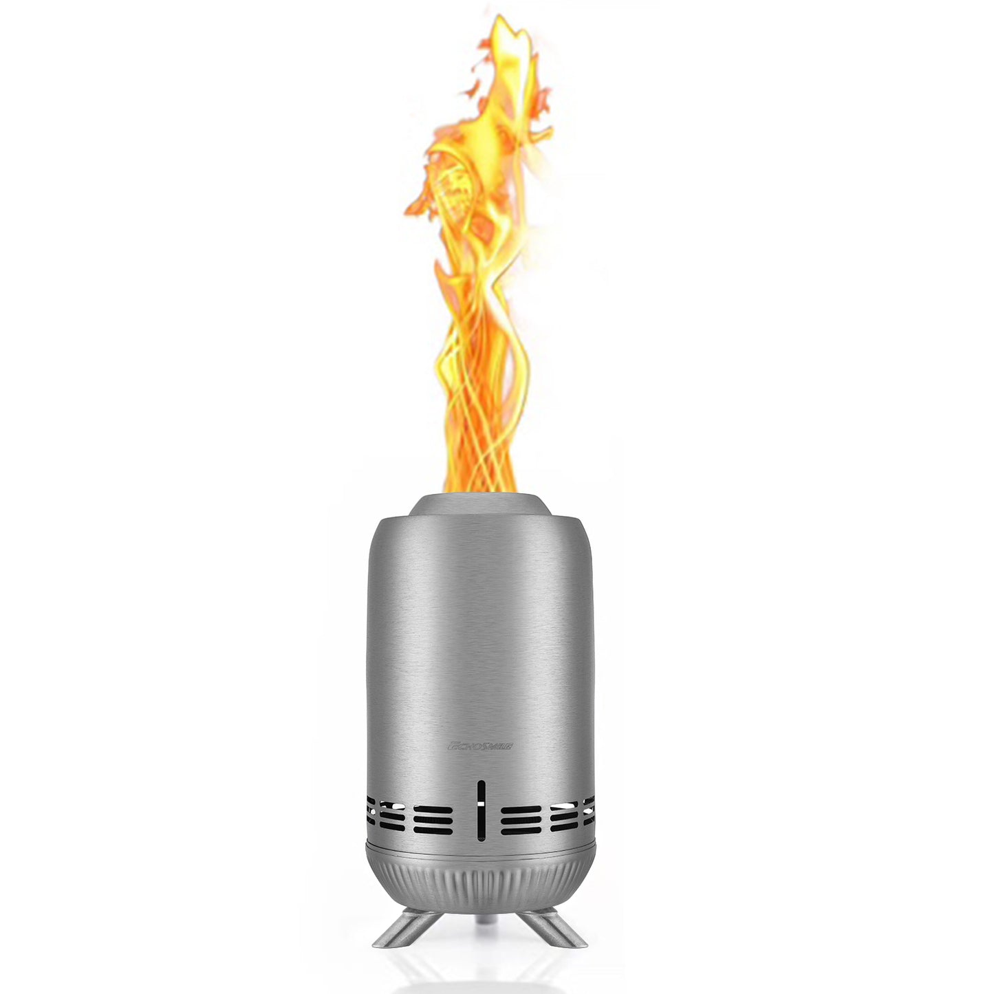 EchoSmile 5.9 in. Stainless Steel Wood Outdoor Portable Tabletop Fire Pit