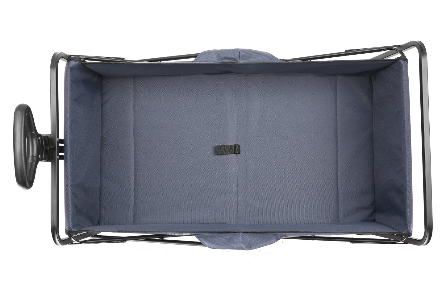 EchoSmile 4.06 cu. ft. Fabric Portable Garden Cart with Adjustable Rolling Wheels in Dark Blue