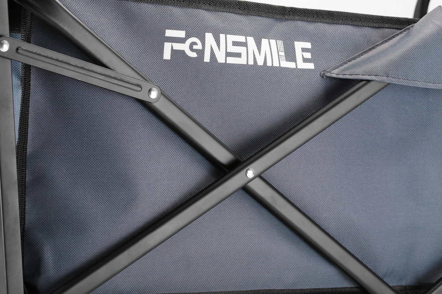 EchoSmile 4.06 cu. ft. Fabric Portable Garden Cart with Adjustable Rolling Wheels in Dark Blue