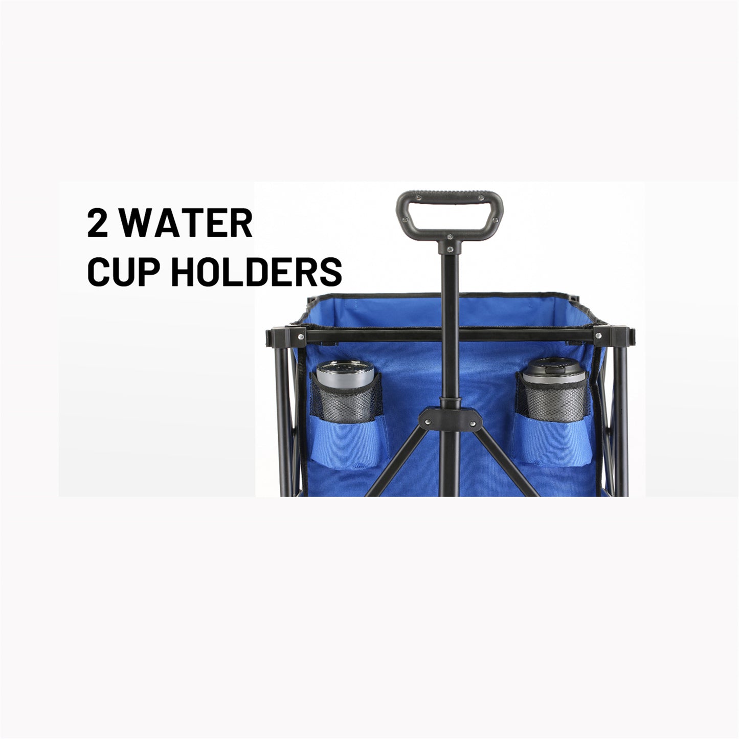 EchoSmile 5.65 cu. ft Metal Garden Cart