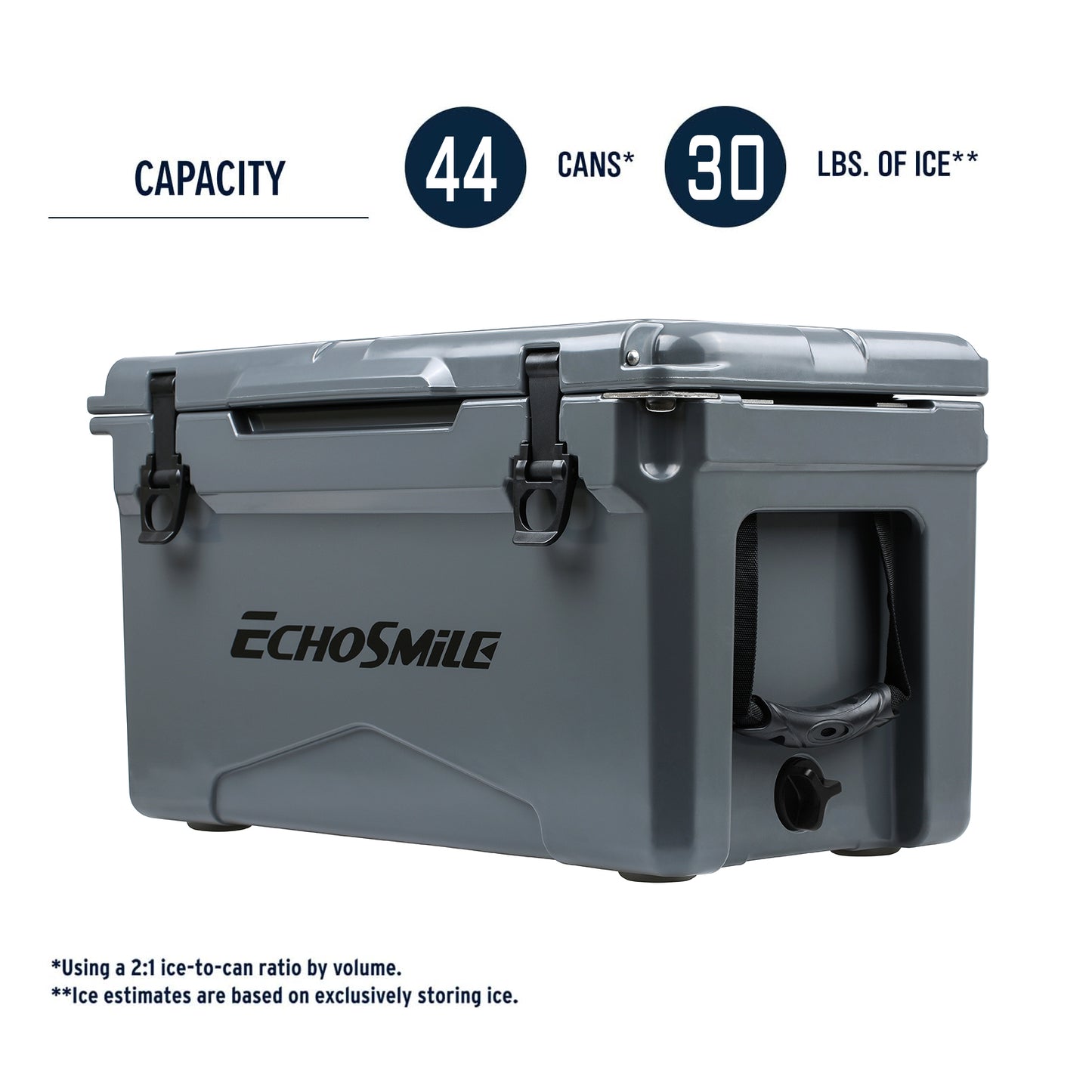 EchoSmile 30 qt. Rotomolded Cooler