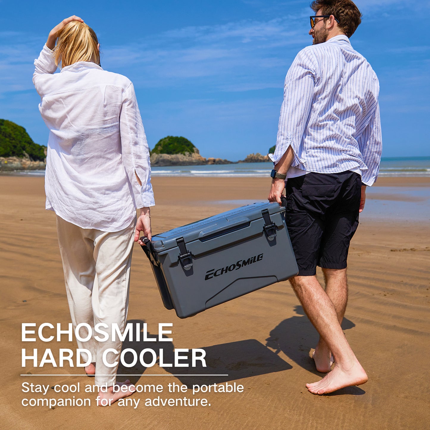 EchoSmile 30 qt. Rotomolded Cooler