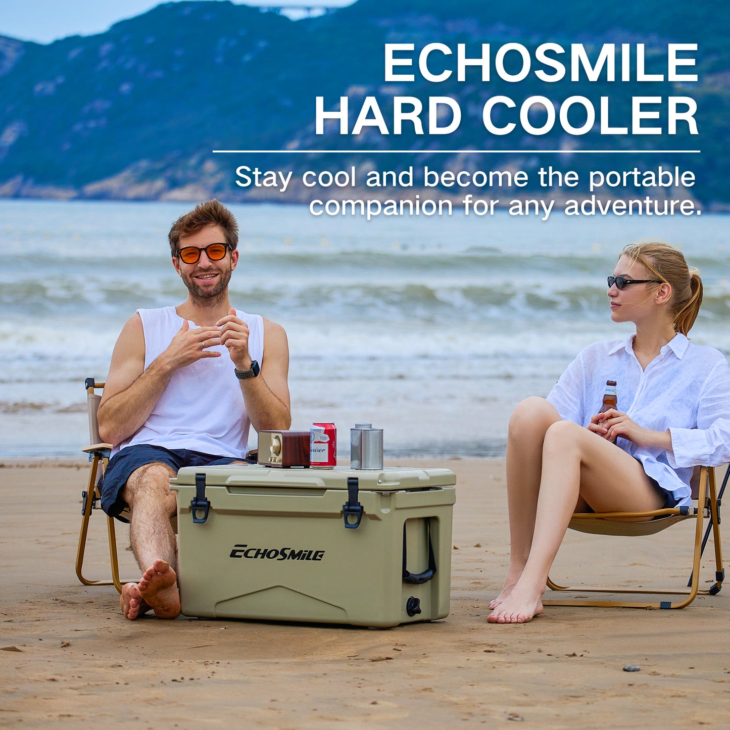 EchoSmile 30 qt. Rotomolded Cooler