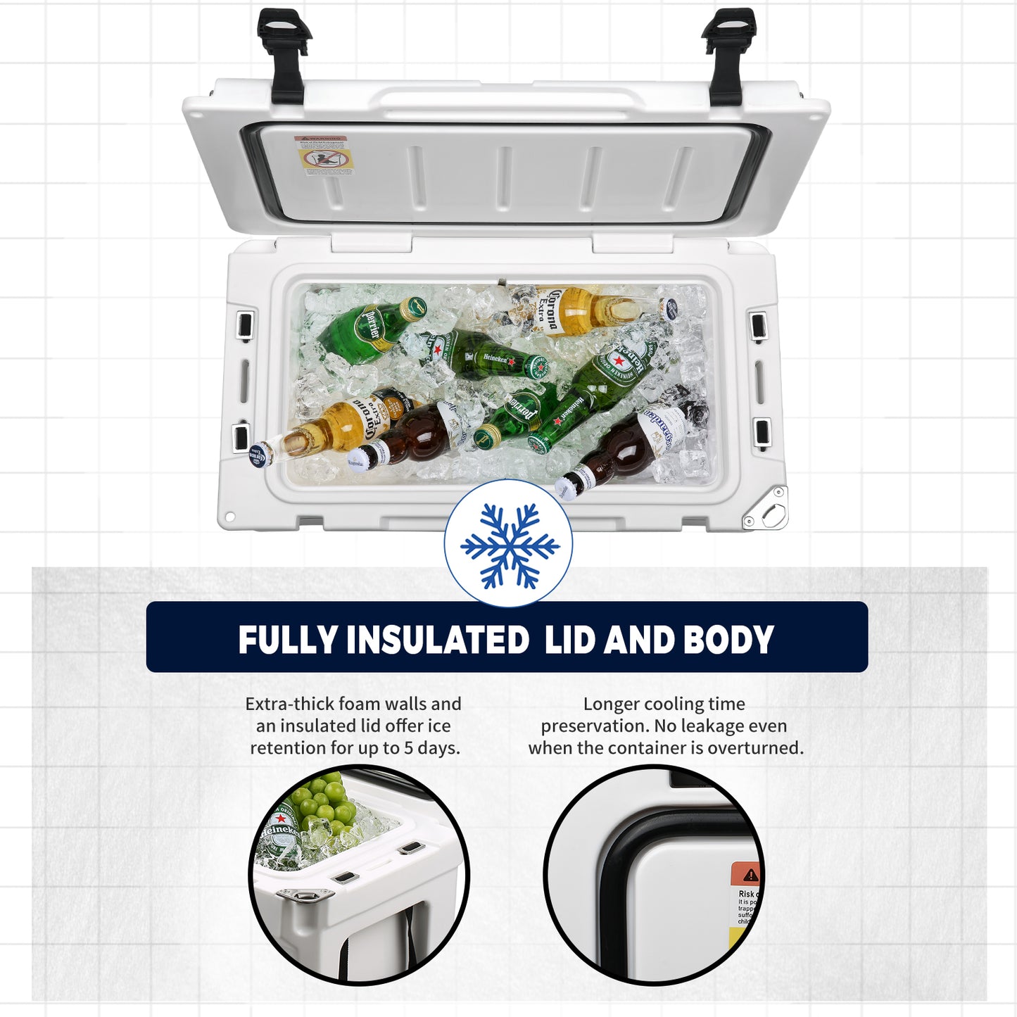 EchoSmile 35 qt. Rotomolded Cooler