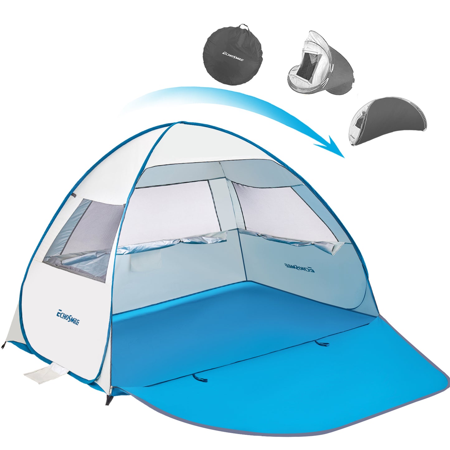 EchoSmile 4-Person Nylon Dome Tent