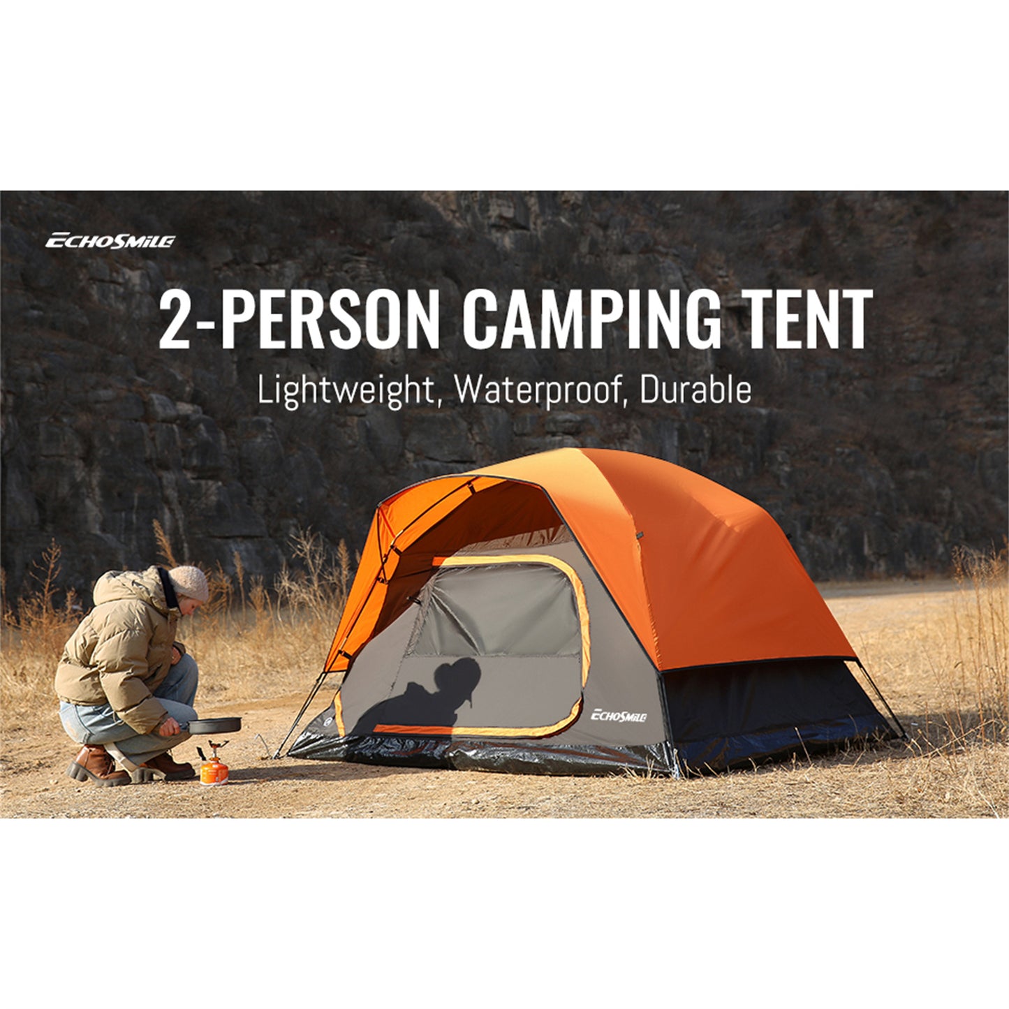 EchoSmile 2-Person Nylon Dome Tent