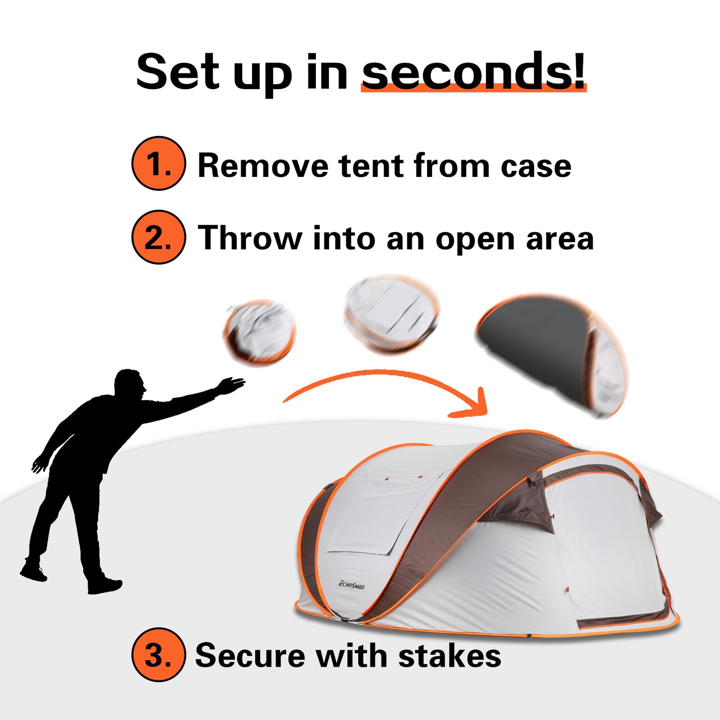 EchoSmile 8-Person Pop Up Boat Tent