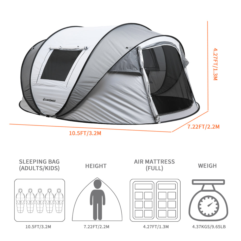 EchoSmile 8-Person Pop Up Boat Tent
